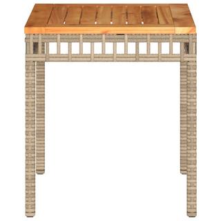 VidaXL Table de jardin rotin synthétique  