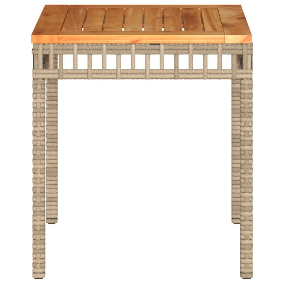 VidaXL Table de jardin rotin synthétique  