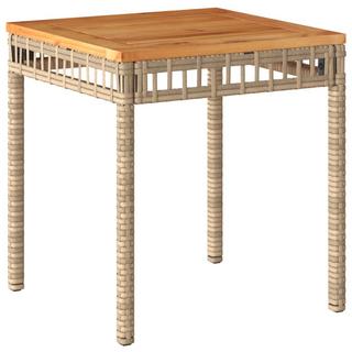 VidaXL Table de jardin rotin synthétique  