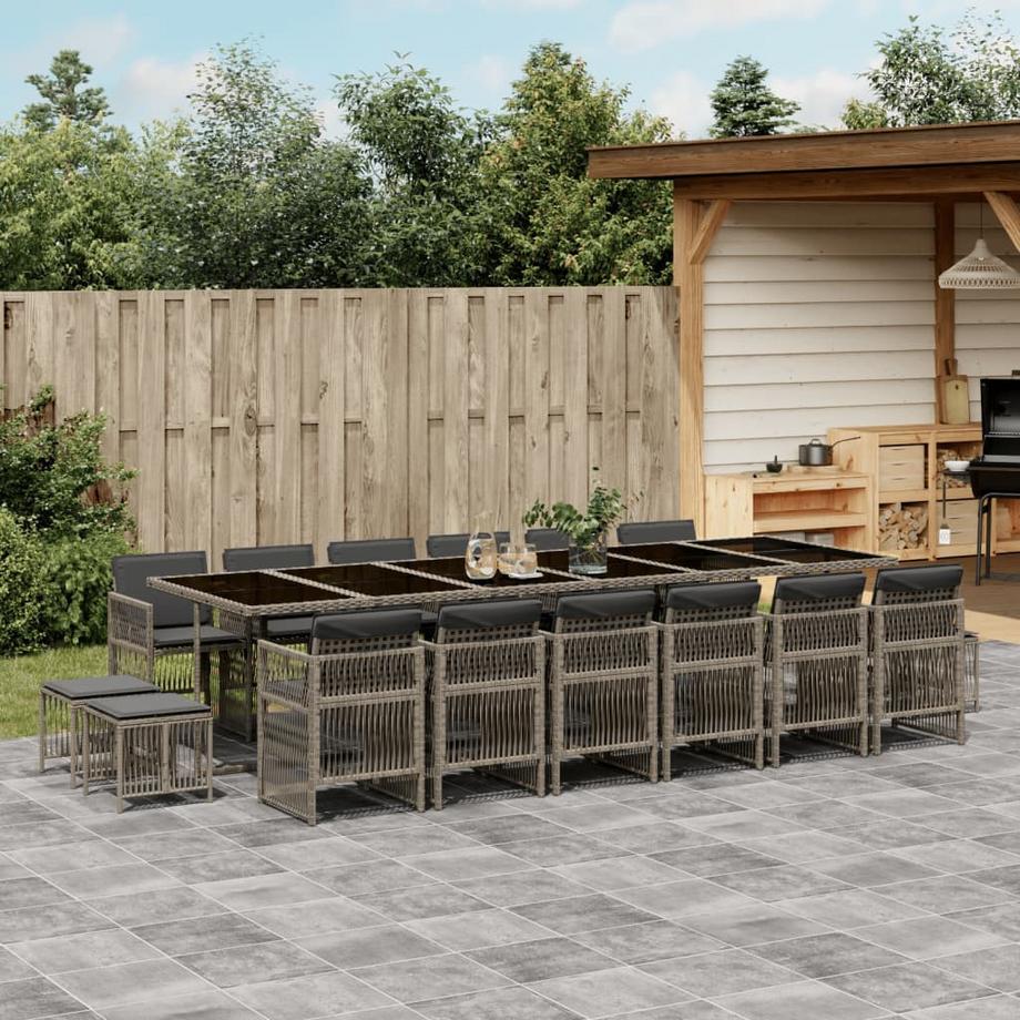 VidaXL set da pranzo da giardino Polirattan  