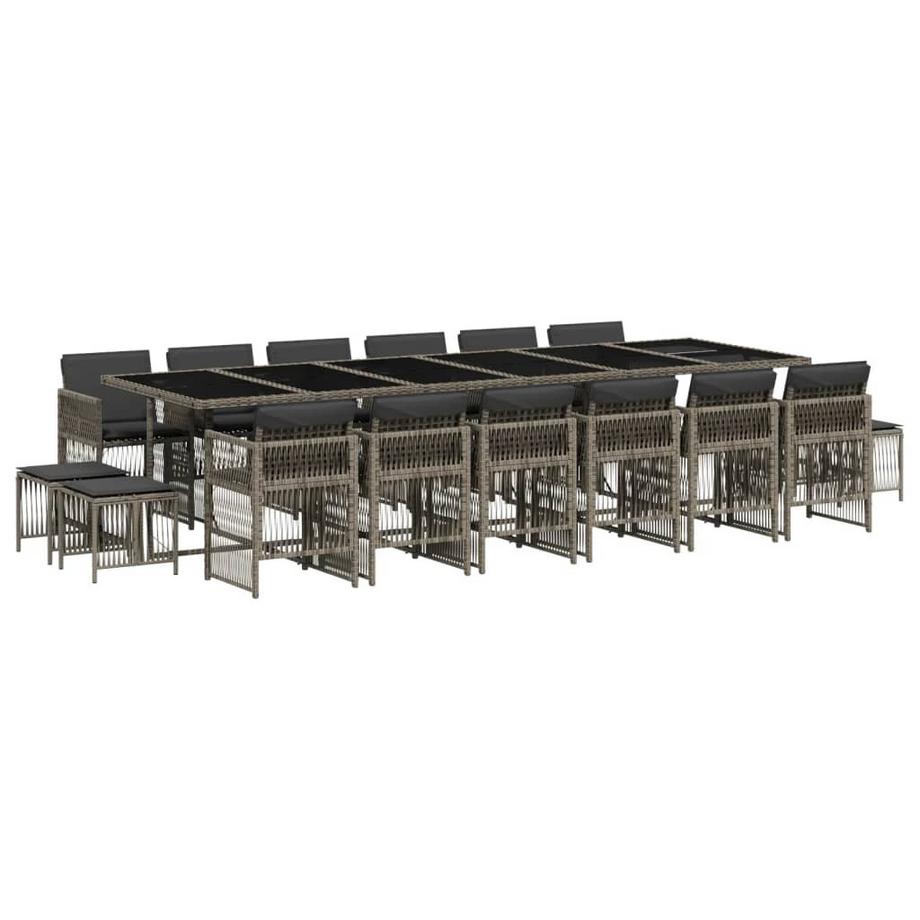 set da pranzo da giardino Polirattan