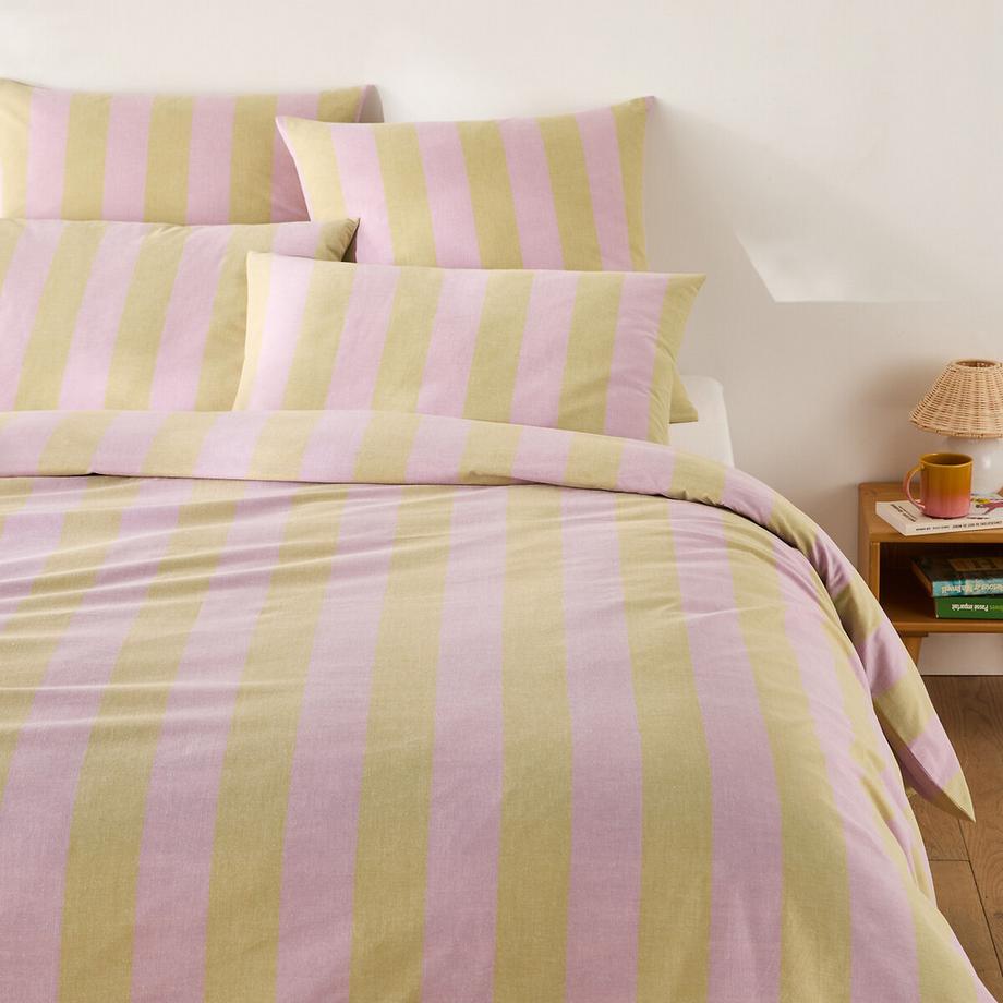 La Redoute Intérieurs Tamori Baumwoll Duvetbezug Gestreift  