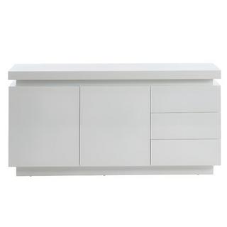 Vente-unique Buffet EMERSON II LEDs 2 portes 3 tiroirs MDF laqué  