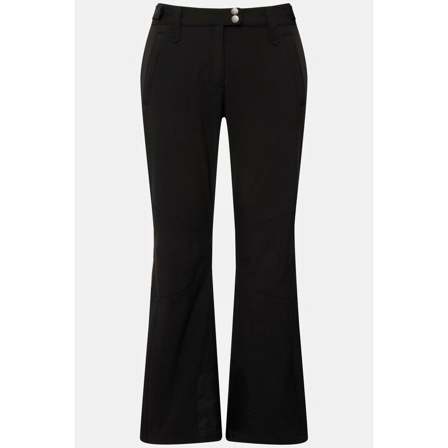 Ulla Popken Pantalon Softshell déperlant avec fermeture à scratch et pare-neige  