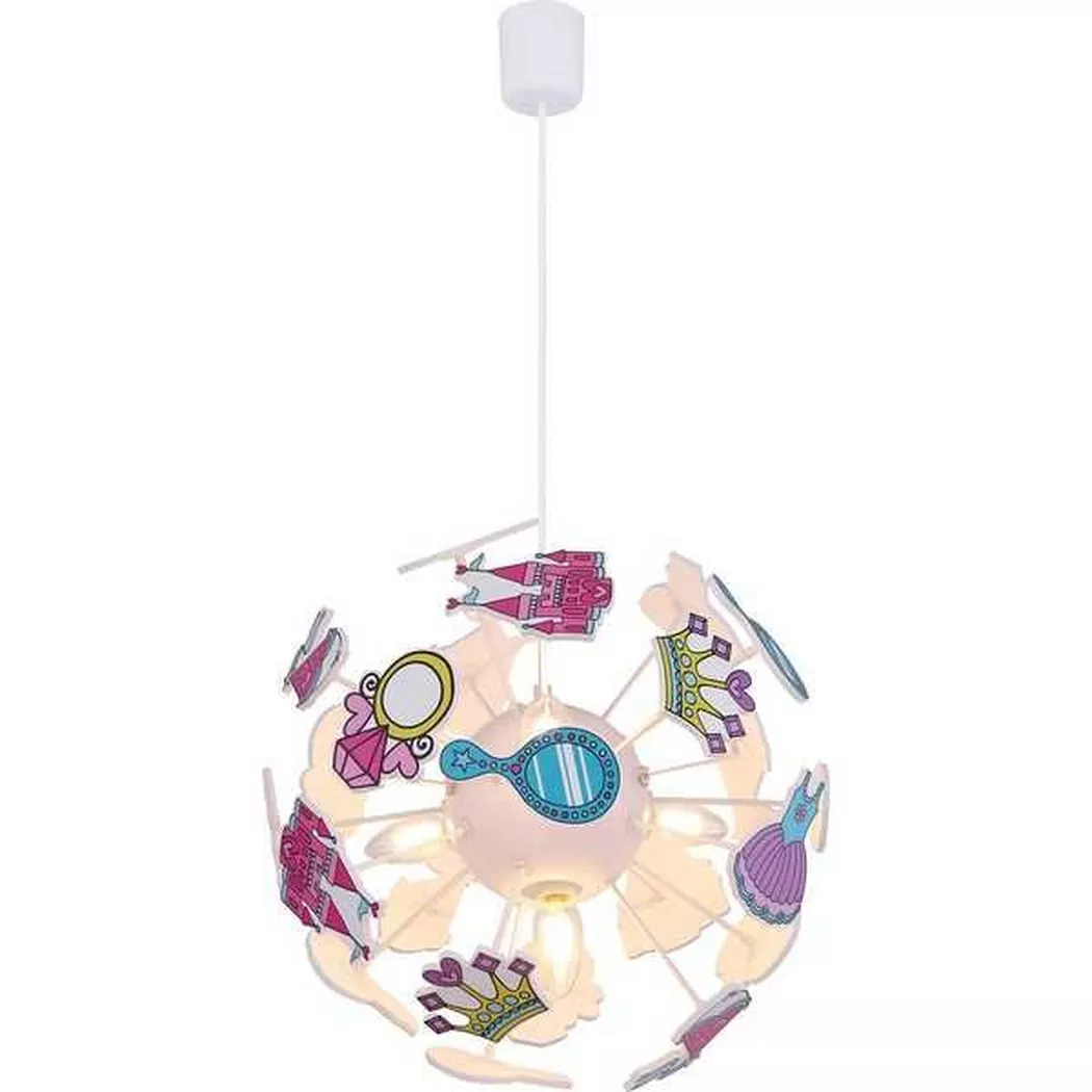 mutoni – Hängeleuchte Kunststoff weiss 4xE14, One Size, Multicolor