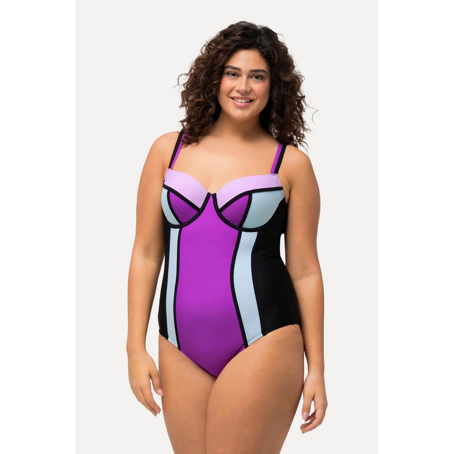 Ulla Popken Costume da bagno Coppe Morbide Ferretto Spalline Regolabili  