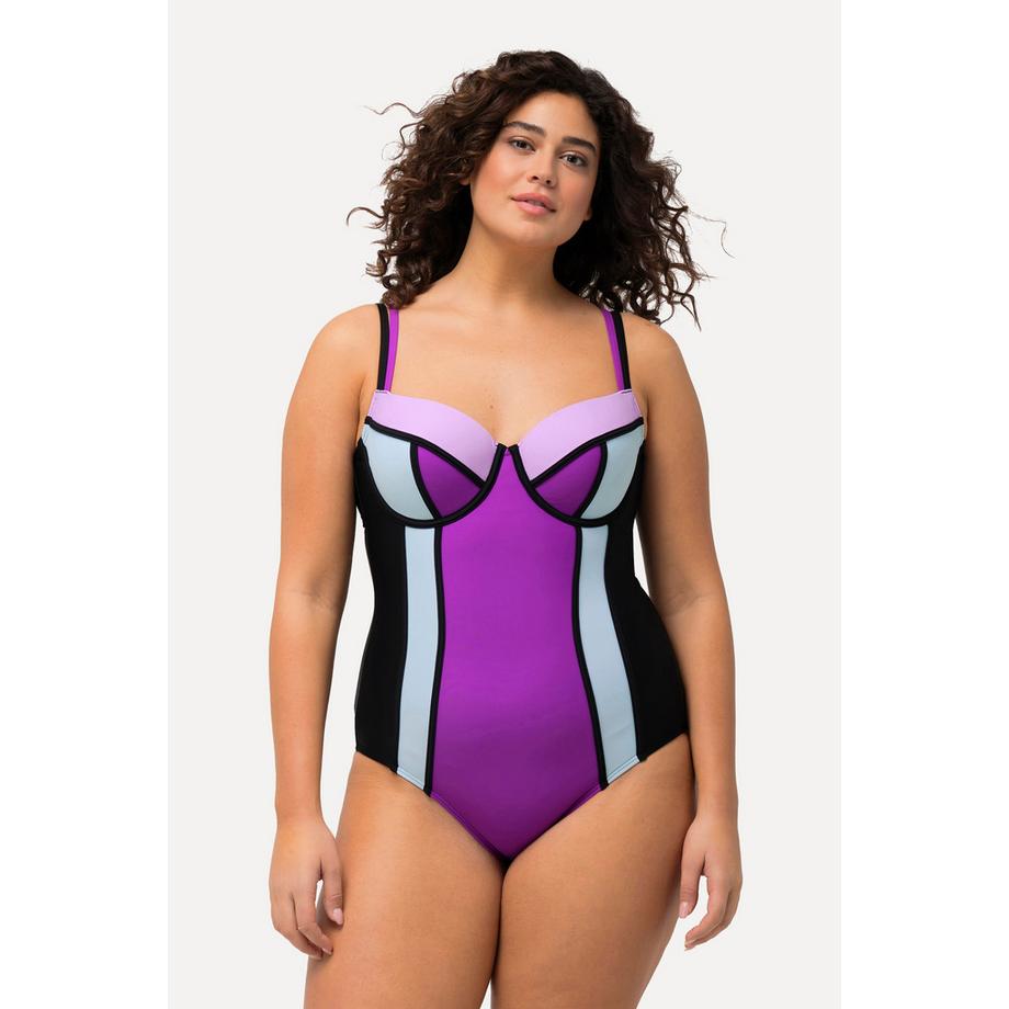 Ulla Popken Costume da bagno Coppe Morbide Ferretto Spalline Regolabili  