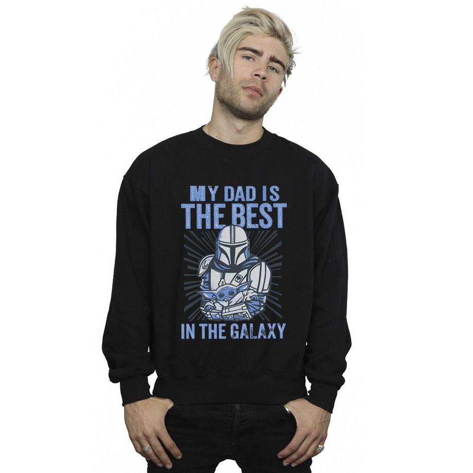 STAR WARS Mandalorian Best Dad Rundhals-Sweatshirt  