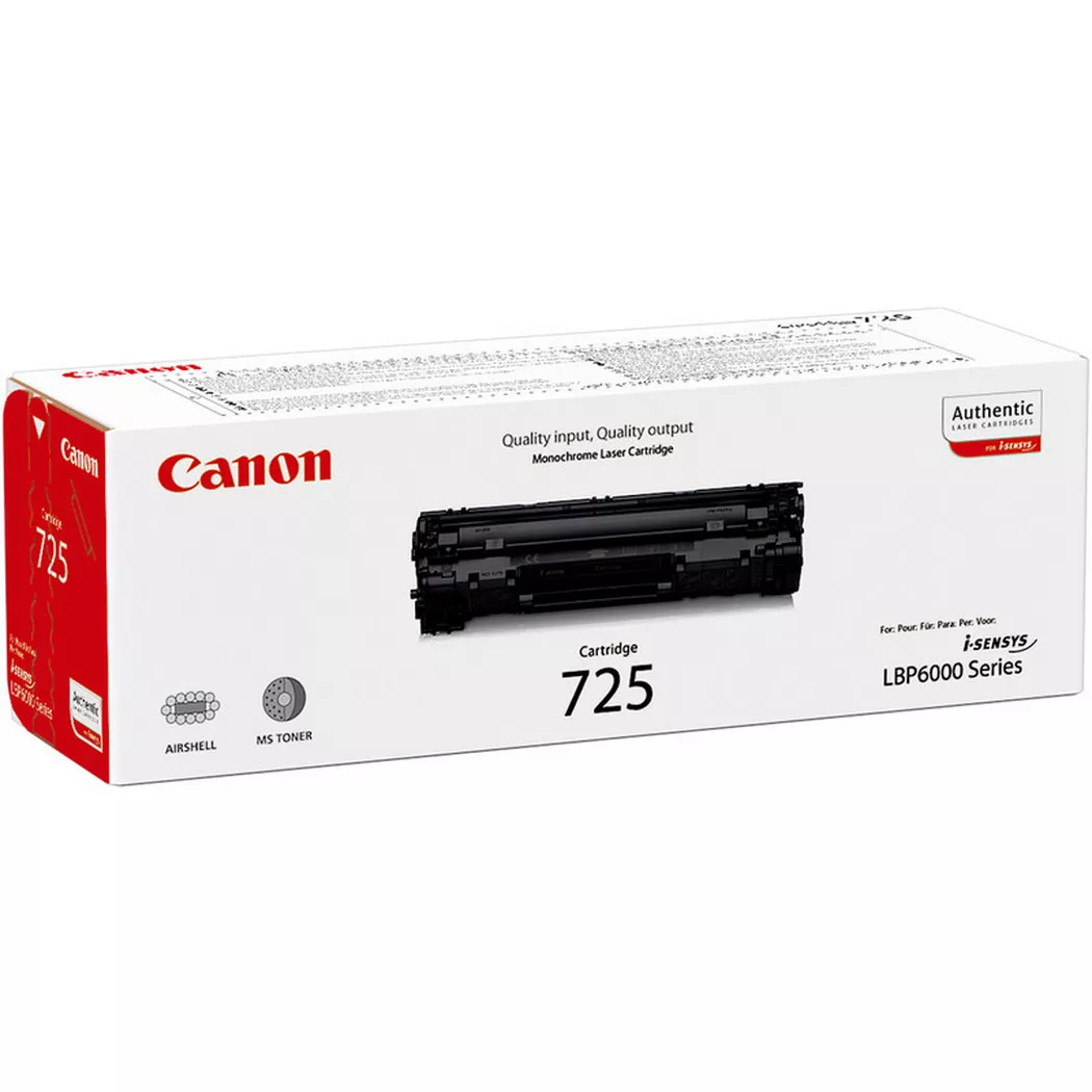 Canon – Toner-Modul 725 schwarz 3484B002 LBP 6000 1600 Seiten, Schwarz, One Size