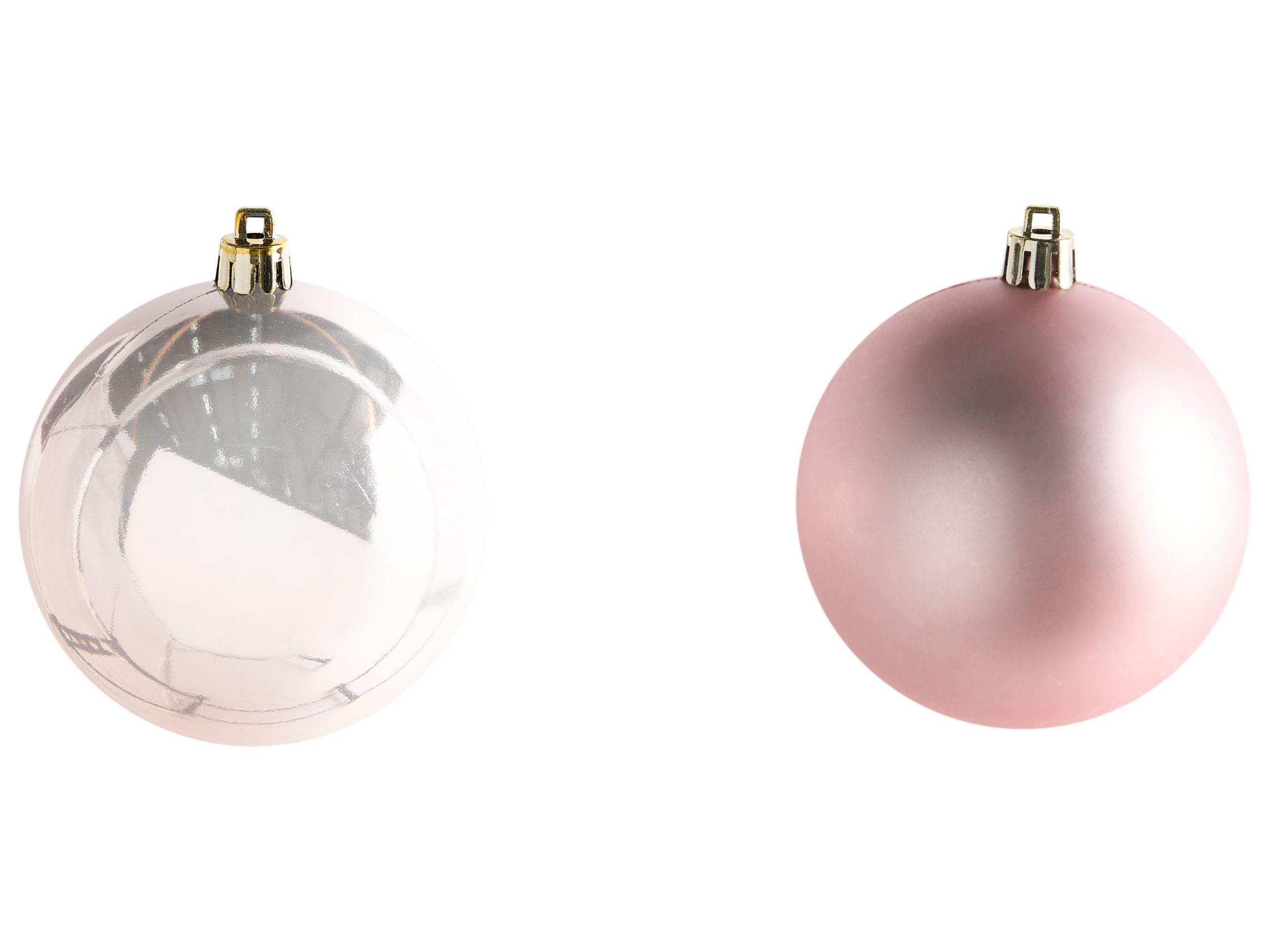 Beliani Set di 36 palline decorative en Materiale sintetico Glamour BYGDIN  