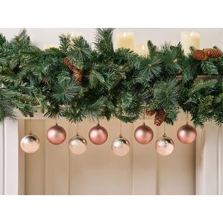 Beliani Set di 36 palline decorative en Materiale sintetico Glamour BYGDIN  