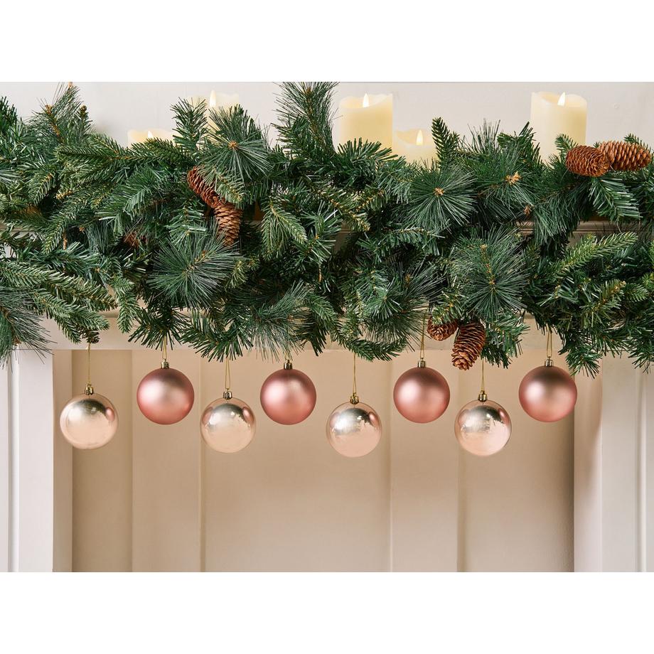 Beliani Lot de 36 boules en Matière synthétique Glamour BYGDIN  