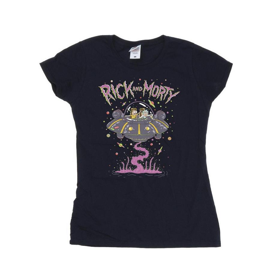Rick And Morty Rick and Morty T-shirt Stampa Astronave  