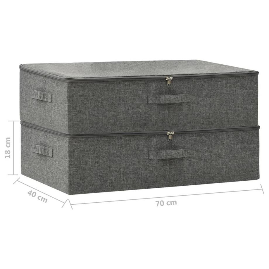 VidaXL Boîte de rangement tissu  