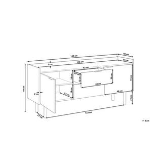 Beliani Commode en MDF Moderne MADERA  