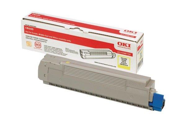 Image of OKI OKI Toner yellow 43487709 C8600 6000 Seiten - ONE SIZE