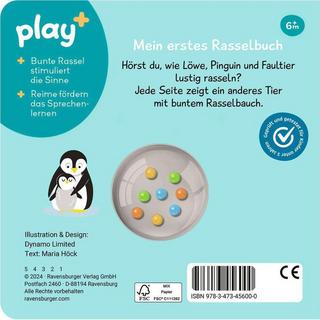 Ravensburger Play+ schütteln, rasseln, spielen: Erste Tiere Höck, Maria; Dynamo Limited (Illustrationen) Couverture rigide 