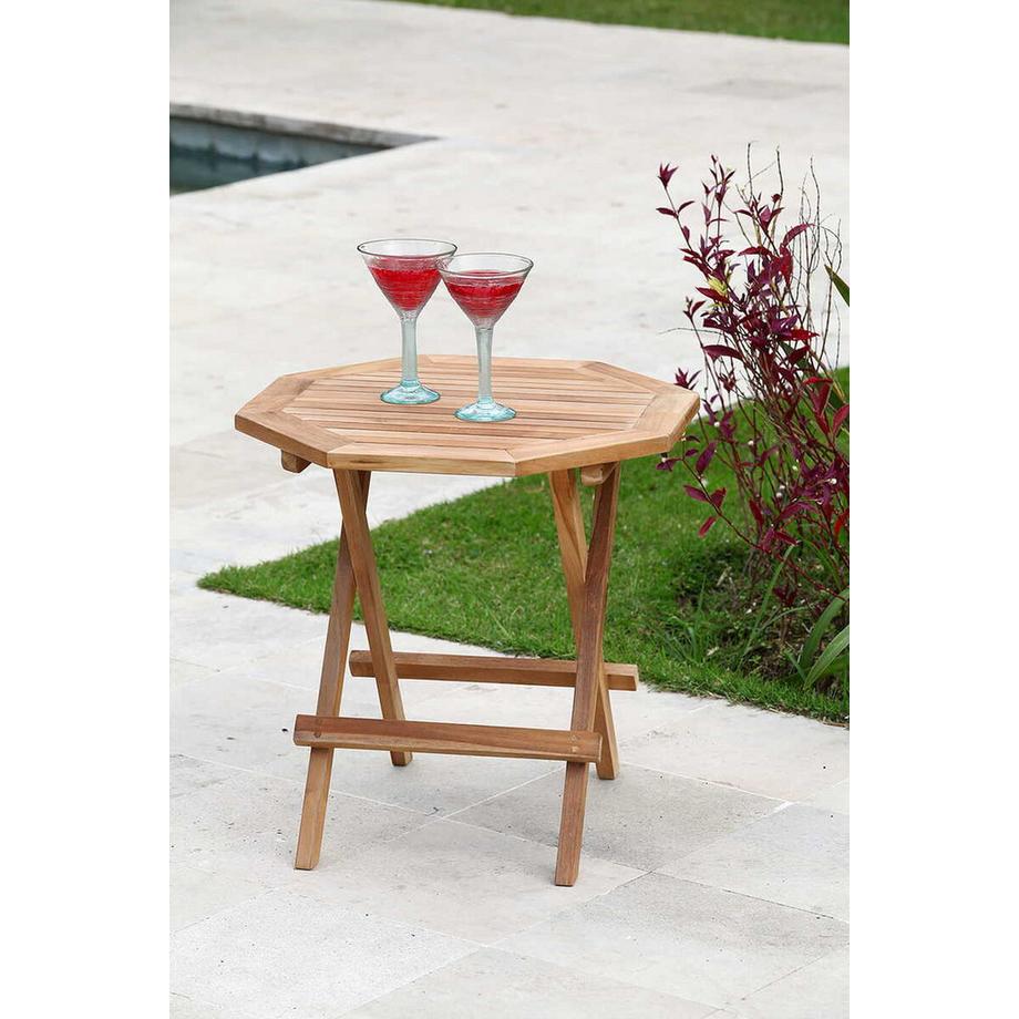 mutoni Garten Beistelltisch Luang Teak natur 50x50  