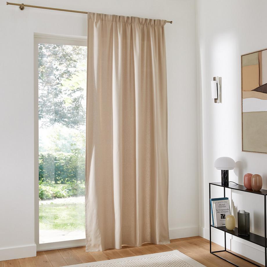La Redoute Intérieurs  Rideau pur coton galon fronceur 