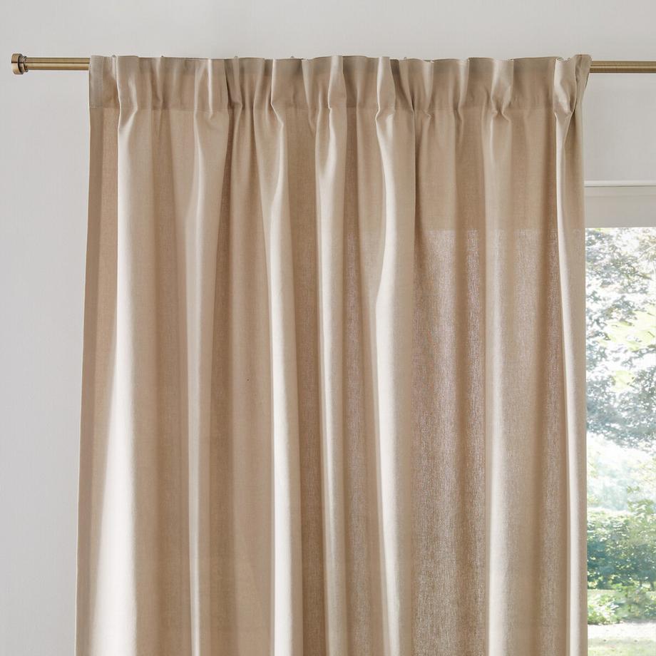 La Redoute Intérieurs  Rideau pur coton galon fronceur 