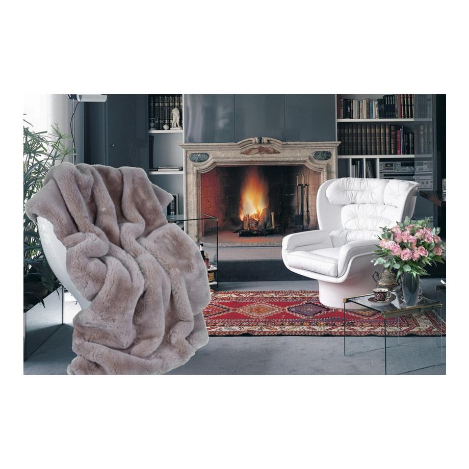 Flair Donna Couverture Fausse Fourrure  