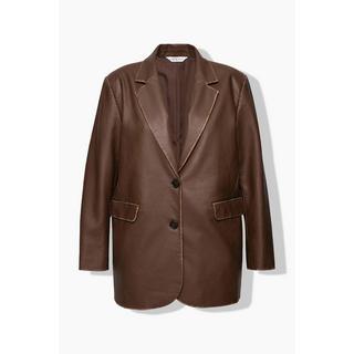 Studio Untold Blazer Taglio Oversize Similpelle Effetto Sdrucito  