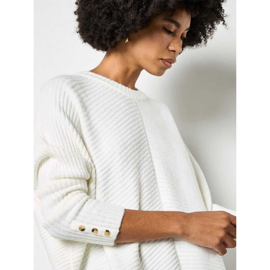 APRICOT Maglione Lavorato a Maglia Chevron Maniche a Pipistrello  