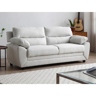 Vente-unique Sofa 3-Sitzer & 2-Sitzer - Stoff - Beige - MANOA  