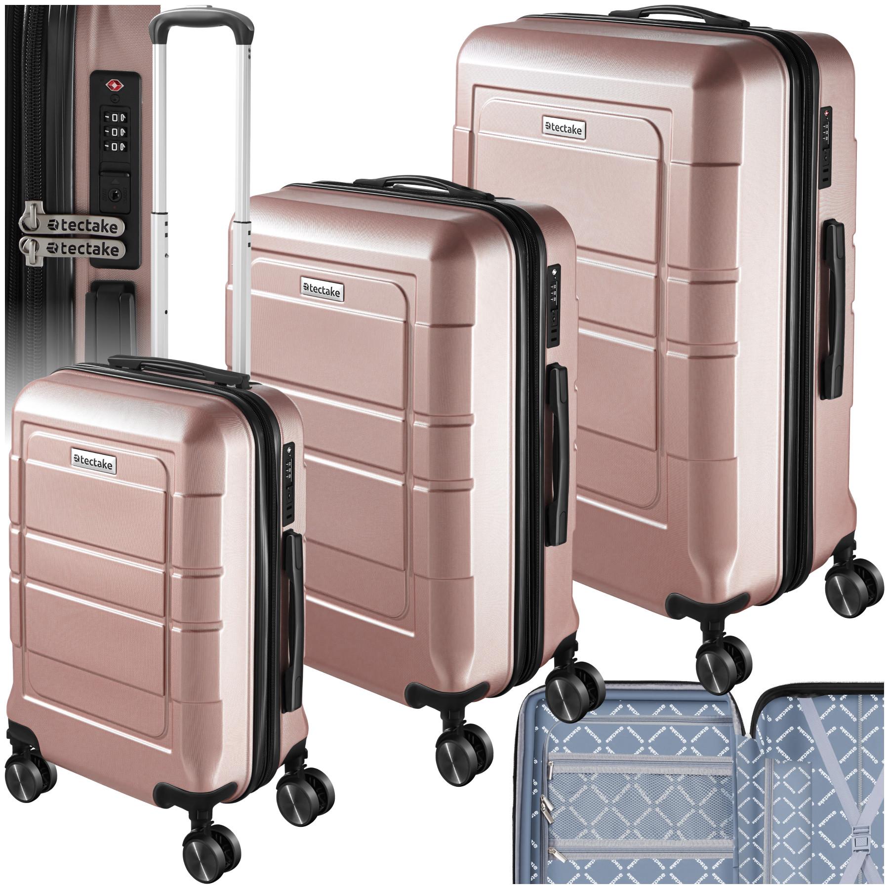 BURDOCK Ensemble de valises de voyage en ABS de qualité supérieure avec