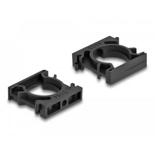 DeLock  Portacavi con clip di bloccaggio 25 mm 4 pezzi nero 