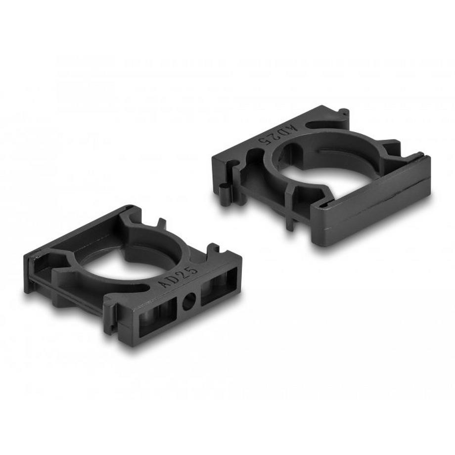 DeLock  Kabelschlauchhalter mit Verschlussclip 25 mm 4 Stück 