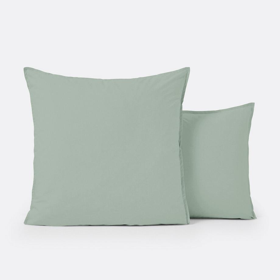 Taie d'oreiller unie percale de coton bio Scenario