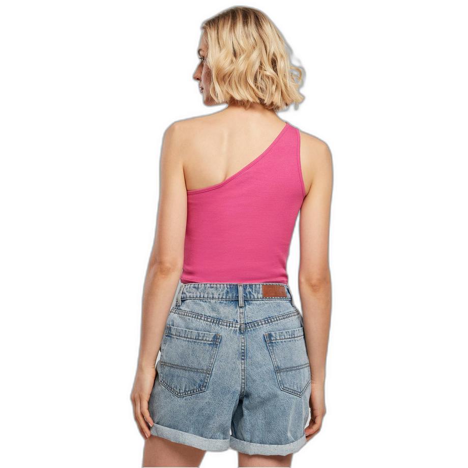 URBAN CLASSICS Top Corto Asimmetrico  