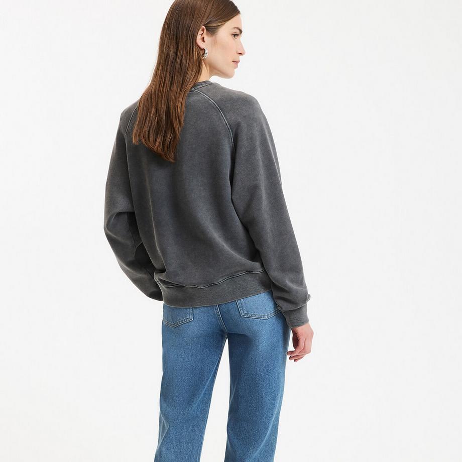 La Redoute Collections Rundhals Loose Fit Sweatshirt  
