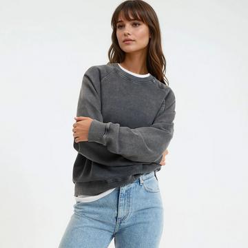 Sweatshirt mit rundem Ausschnitt