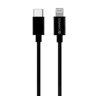 Champion  USB-C-auf-Lightning-Kabel, 2 m, Schwarz 