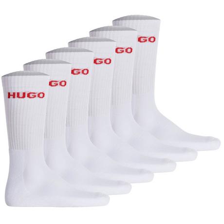 HUGO 6er Pack Ripp Logo Socken  