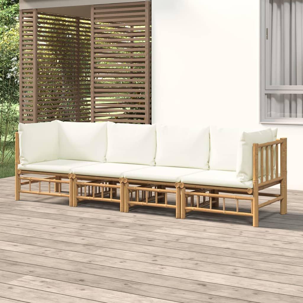 VidaXL Garten lounge set bambus  