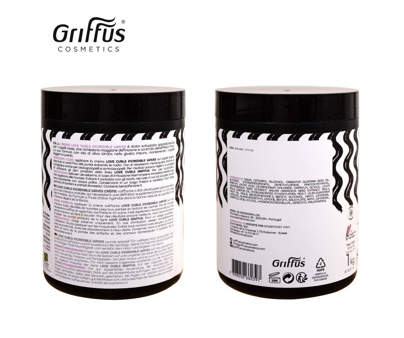 Griffus  Griffus Love Curls Incredibles Waves Crema Modellante 1 KG 2ABC 