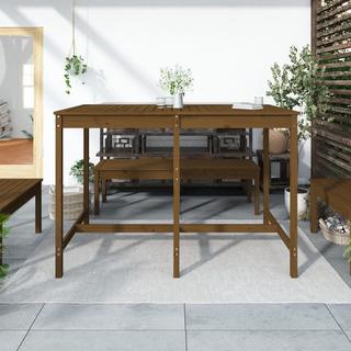 VidaXL Table de jardin bois de pin  