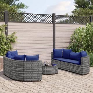 VidaXL Gartensofagarnitur poly-rattan  