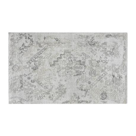 Vente-unique  Tappeto vintage 160 x 230 cm in Lana e viscosa di artigianato 1200 g/m2 Grigio - IVYRA 