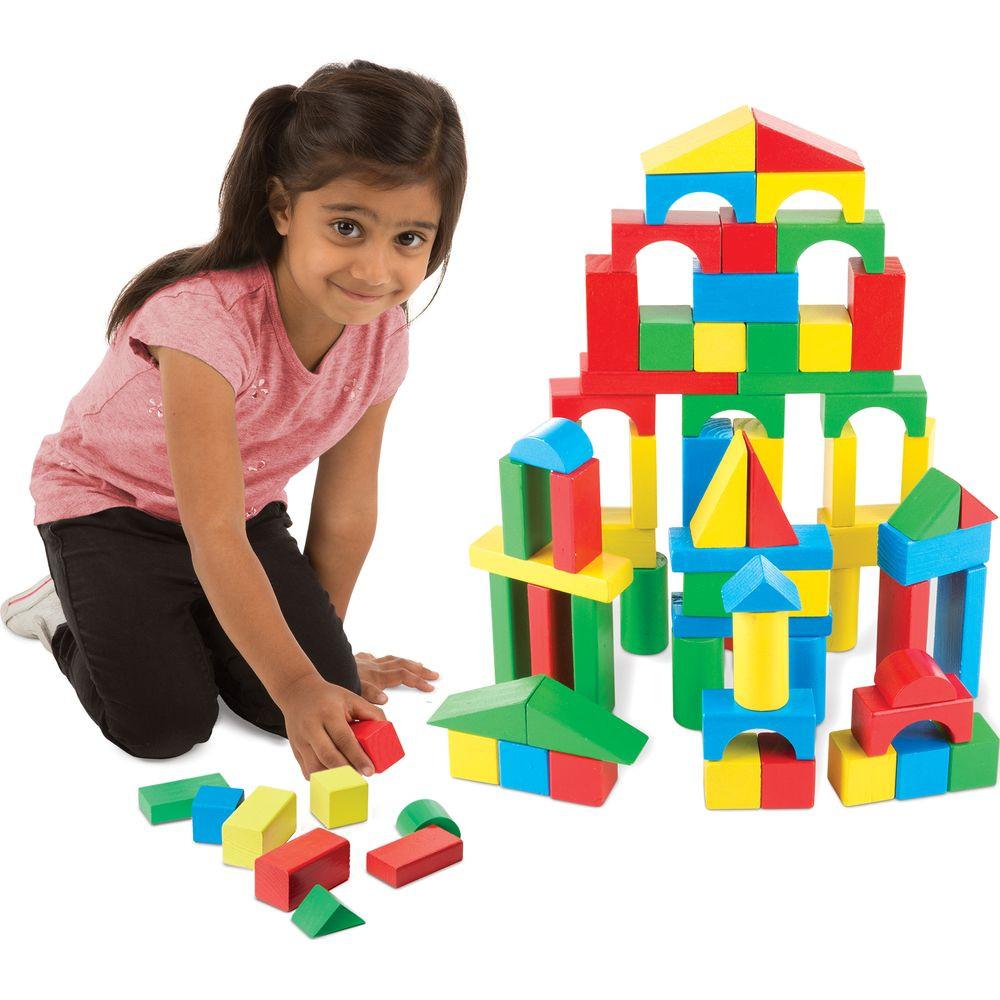 Melissa & Doug  Melissa & Doug Blocs En Bois 