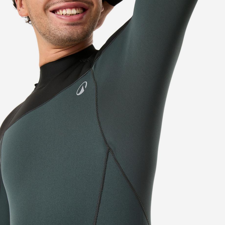 DECATHLON  3/2-mm-Surf-Ganzkörper-Neoprenanzug , 500 khaki-schwarz 