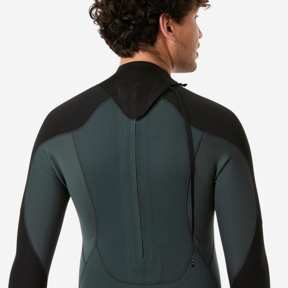 DECATHLON  3/2-mm-Surf-Ganzkörper-Neoprenanzug , 500 khaki-schwarz 
