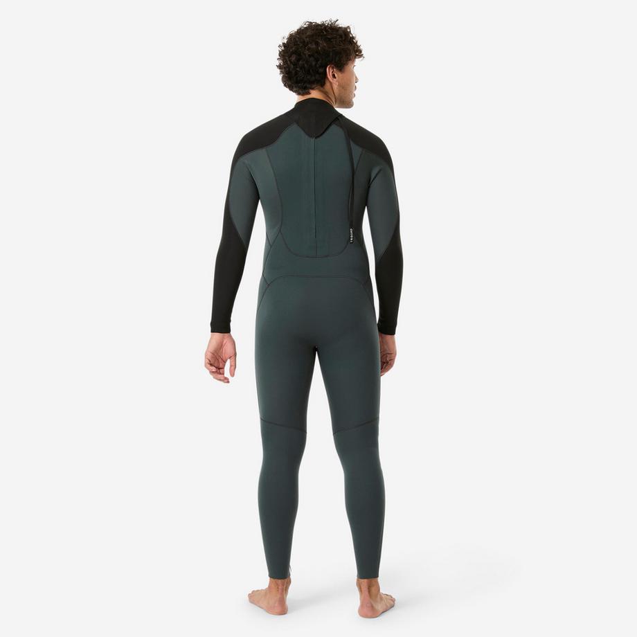 DECATHLON  3/2-mm-Surf-Ganzkörper-Neoprenanzug , 500 khaki-schwarz 