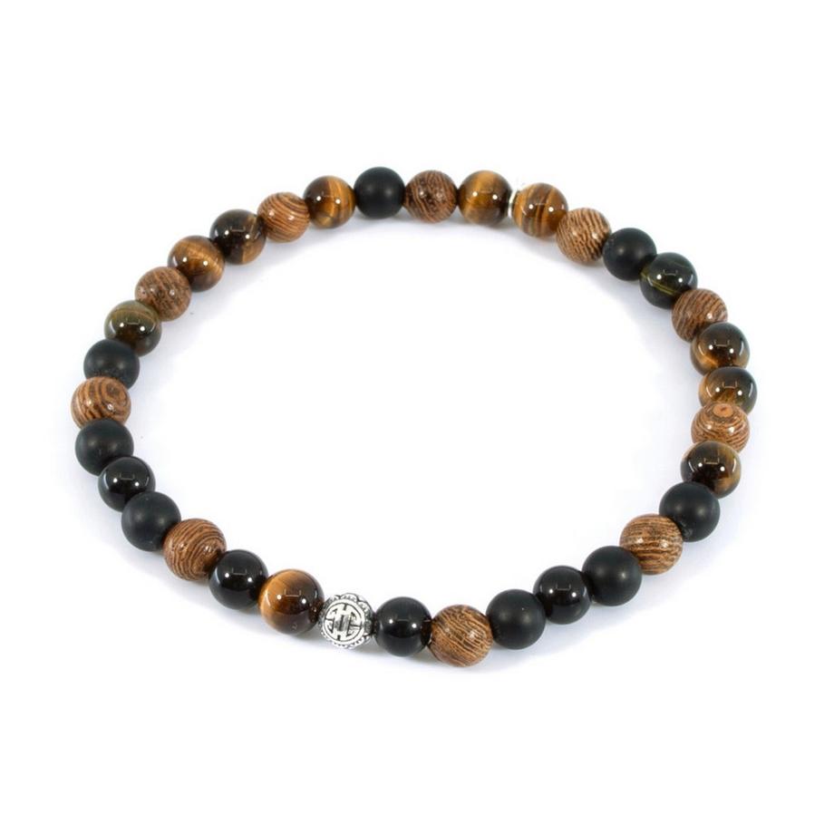 Balibay  Teoman  Armband mit edlem Holz und Edelsteinen 