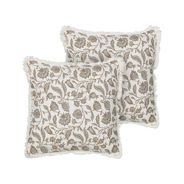 Lot de 2 coussins en Coton Boho LIVISTONA