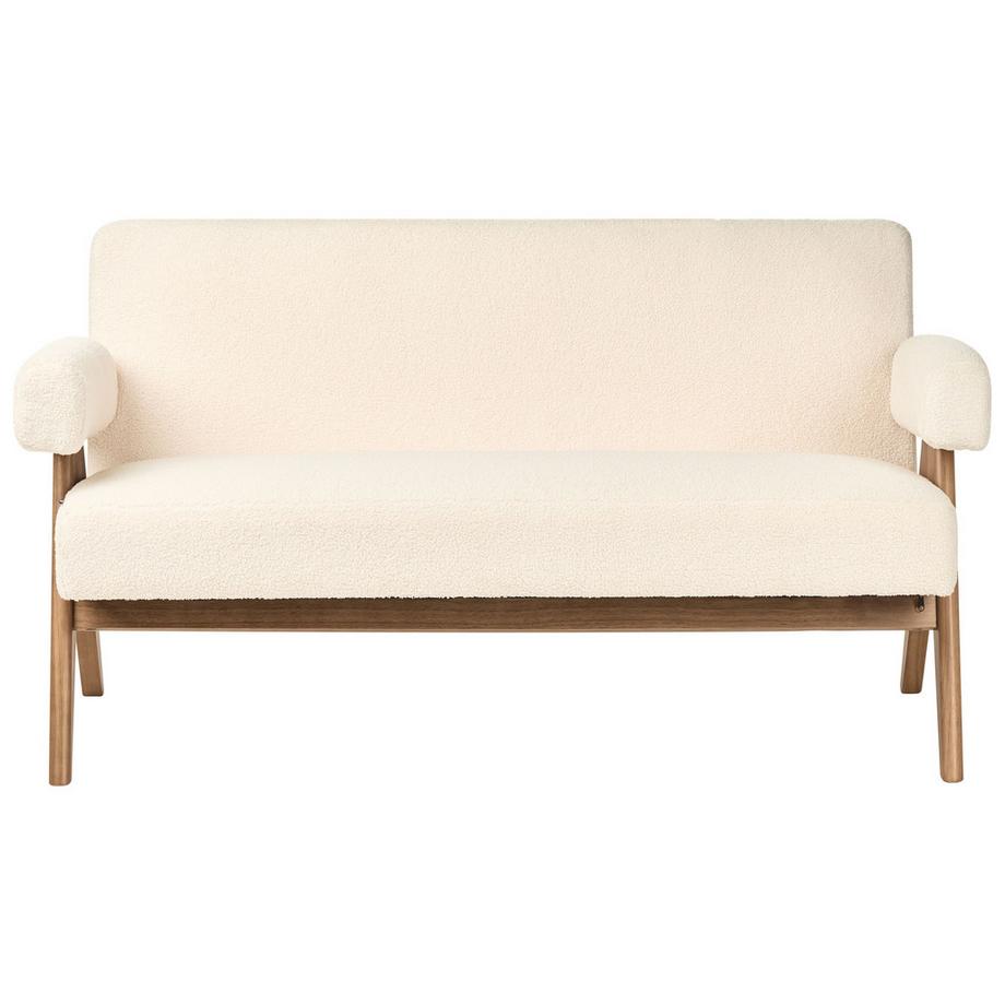 Beliani Canapé 2 places en Bouclé Rétro TAMRE  