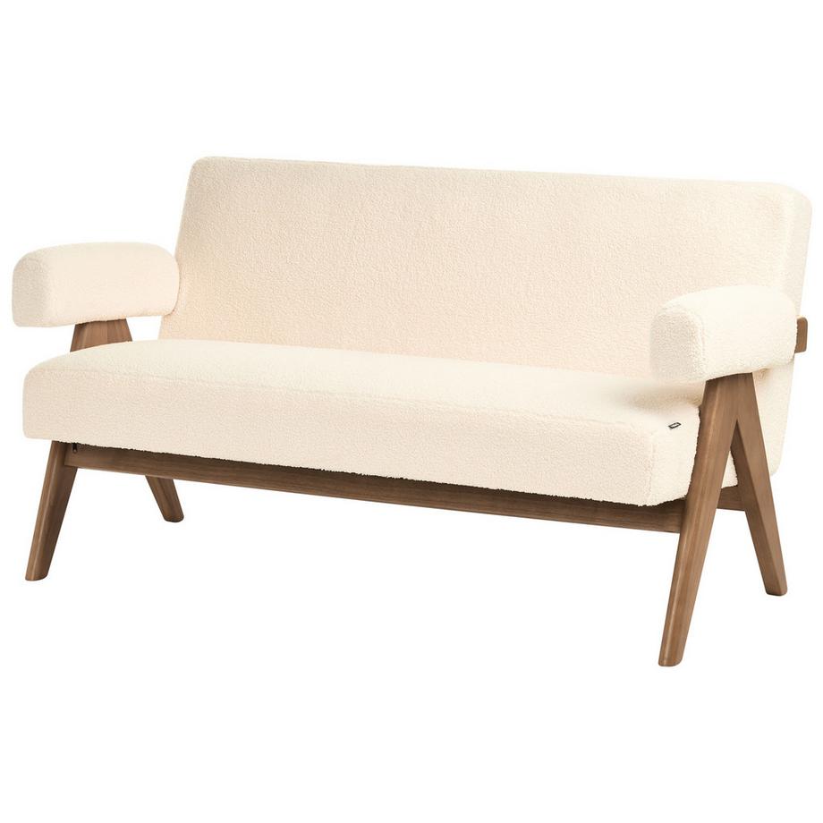 Beliani Canapé 2 places en Bouclé Rétro TAMRE  